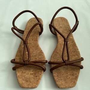 Vince Brown Strappy Sandals